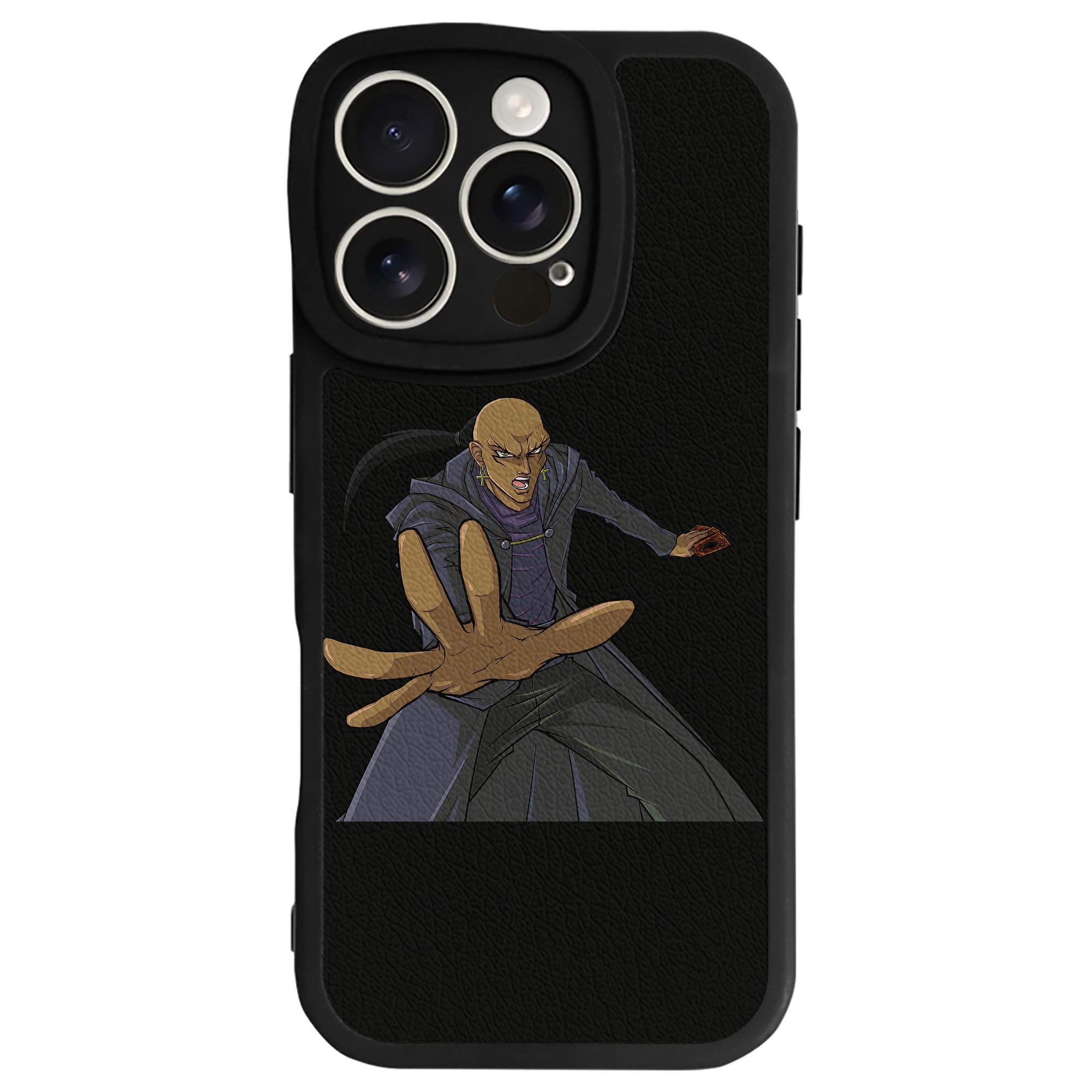 （画像用） 遊☆戯☆王 Yu-Gi-Oh! 【iPhone 16シリーズ対応】シリコンスマホケース（レザー調） 材質：シリコン